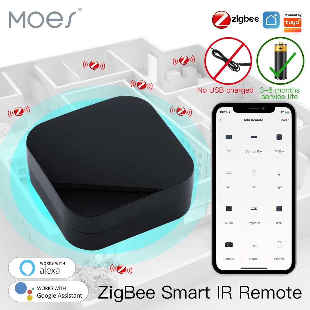 Tuya Zigbee battery-powered infrared remote
